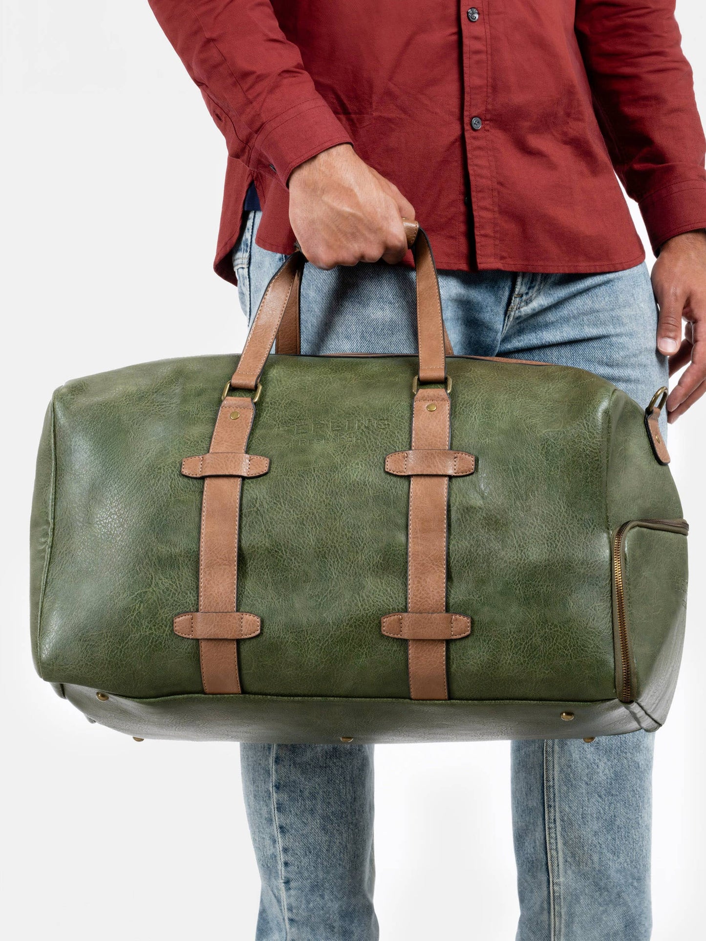 BRECHT - Travel bag: MUSTARD YELLOW