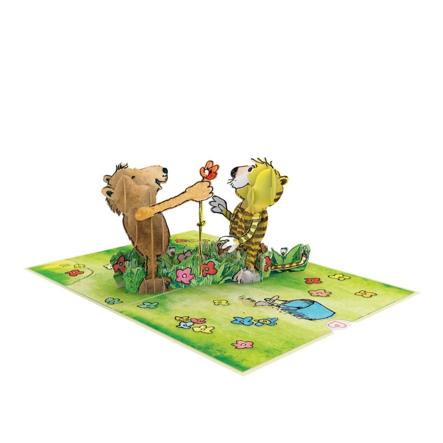 Janosch® flower greeting pop-up card