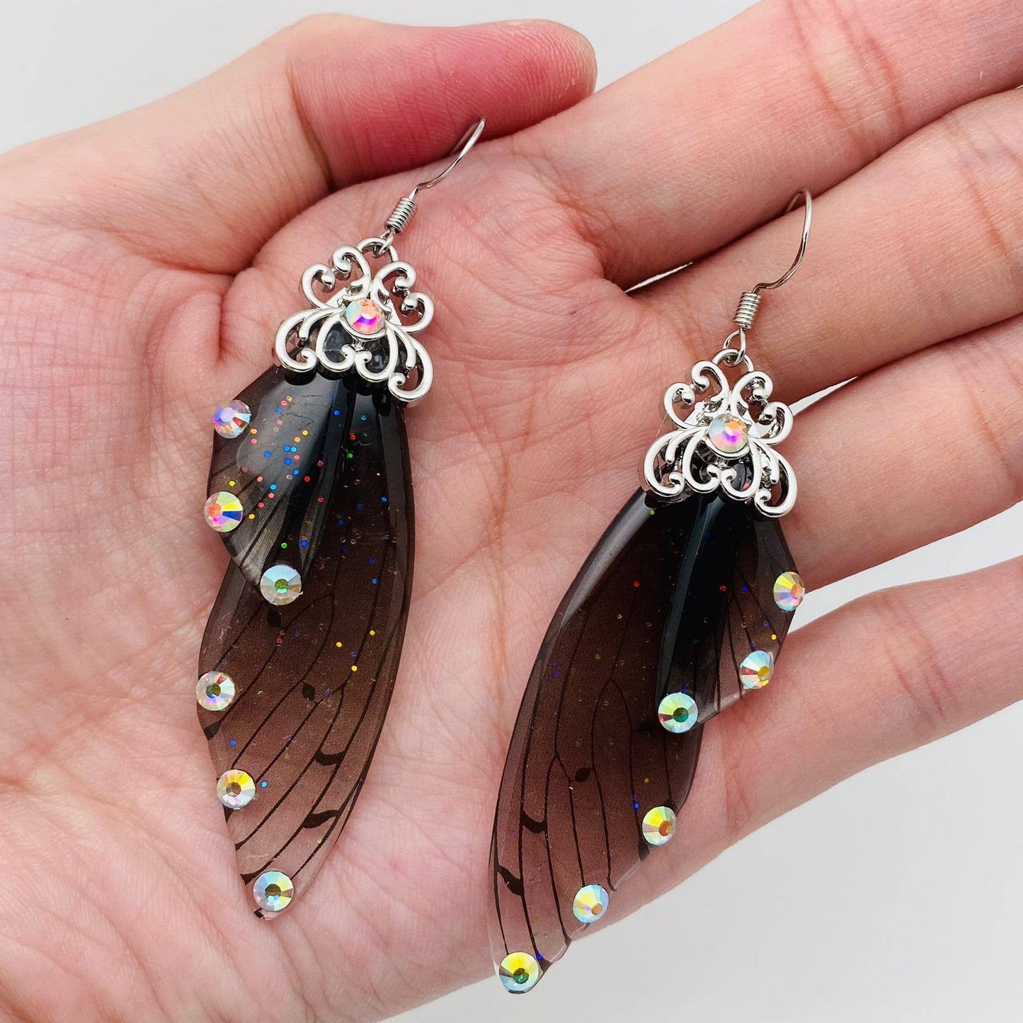 Handmade Fairy Wings Earrings Insect Butterfly Wing