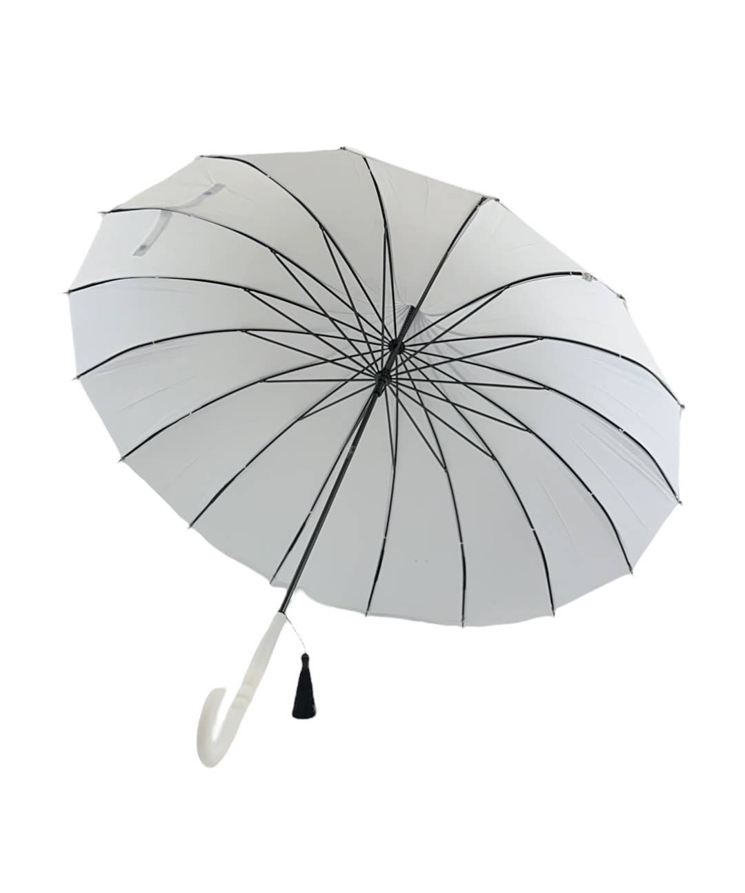 Boutique Classic Pagoda Umbrella in White