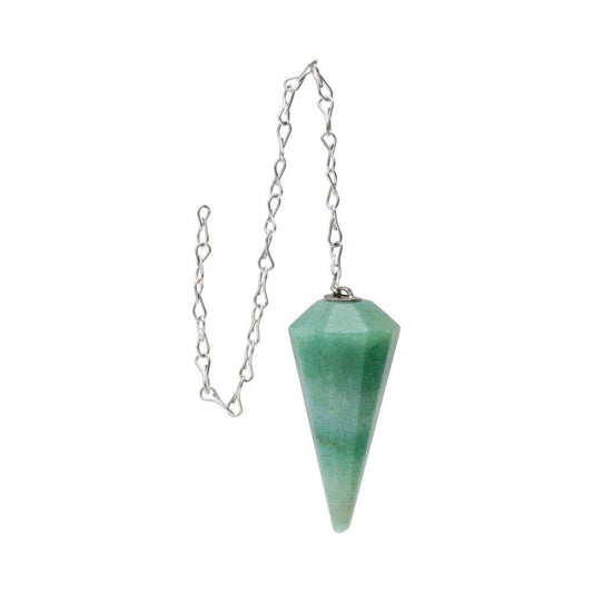 Faceted Green Quartz Pendulum (FAC1)