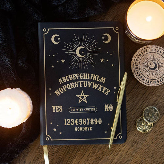 Black Gothic Ouija Talking Board A5 Notebook