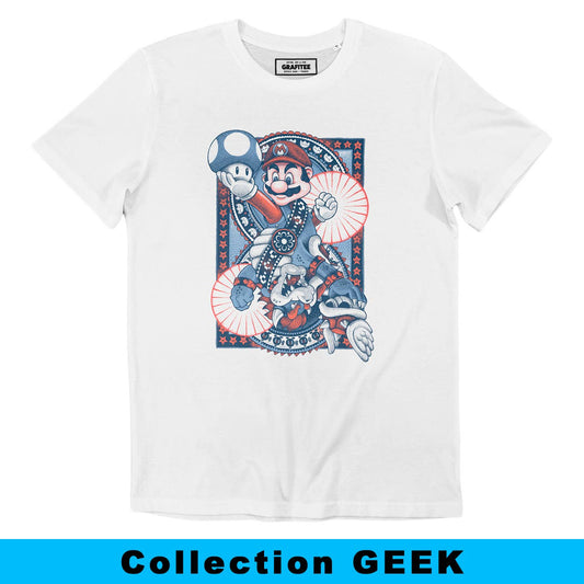 Mario Bowser T-shirt - Video game tattoo t-shirt: L