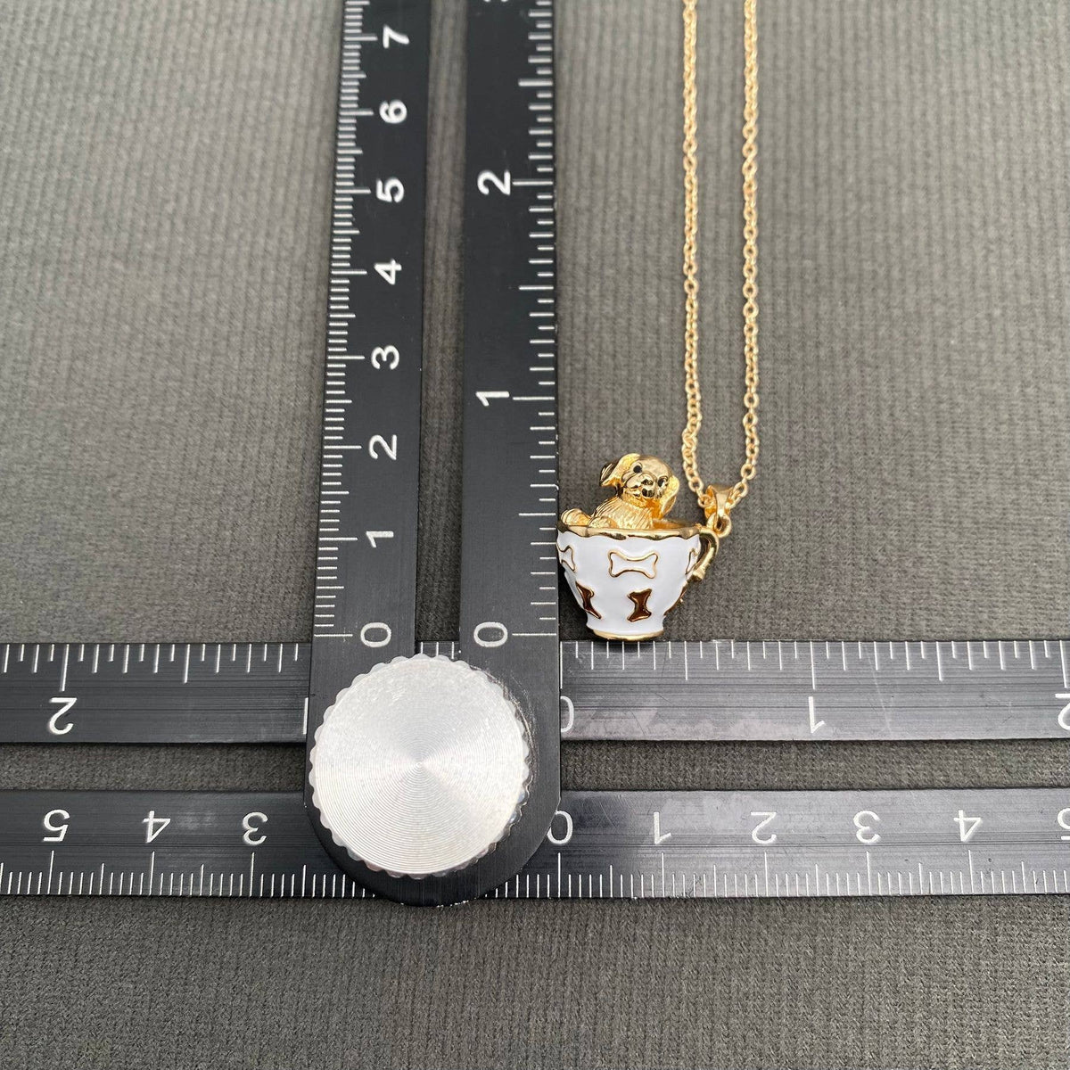Various Styles of Small Animals In A Teacup Charm Necklace