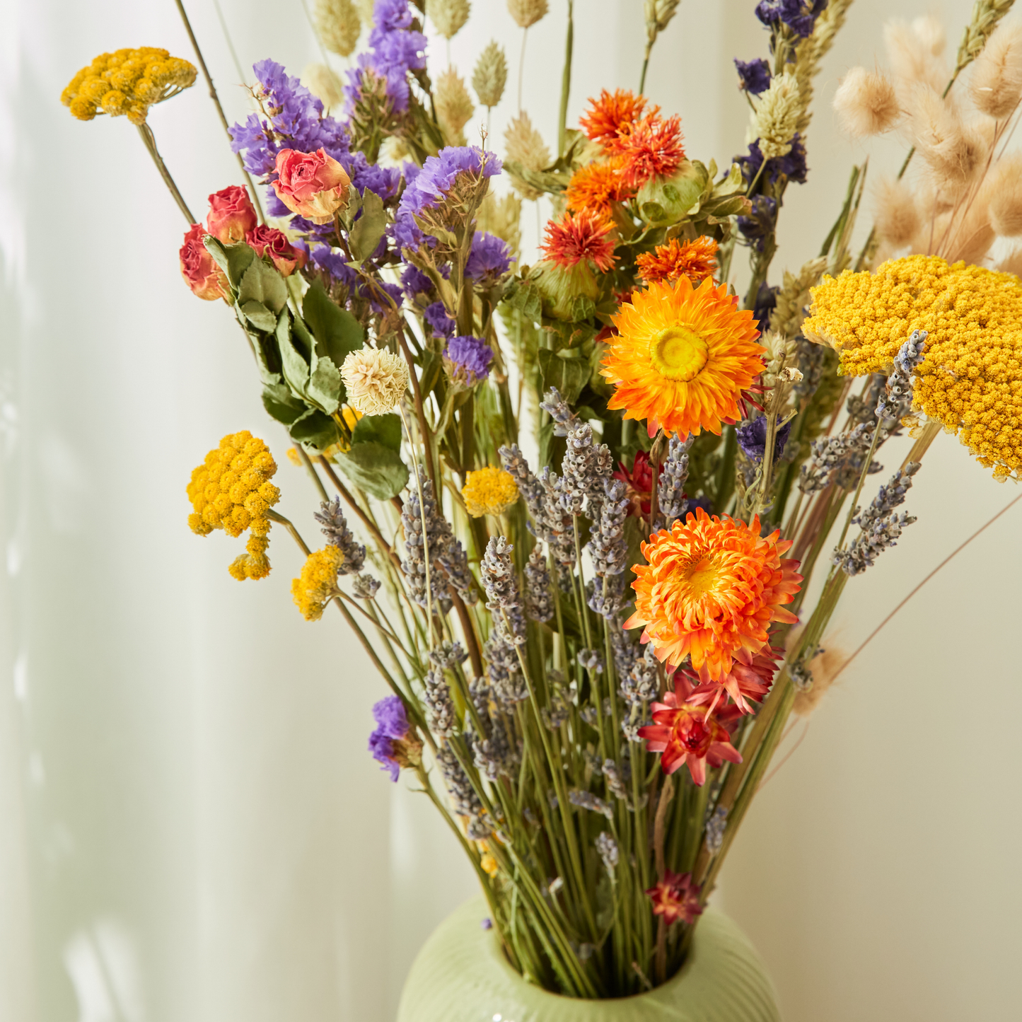 Dried Flowers - Field Bouquet - Orange: Small