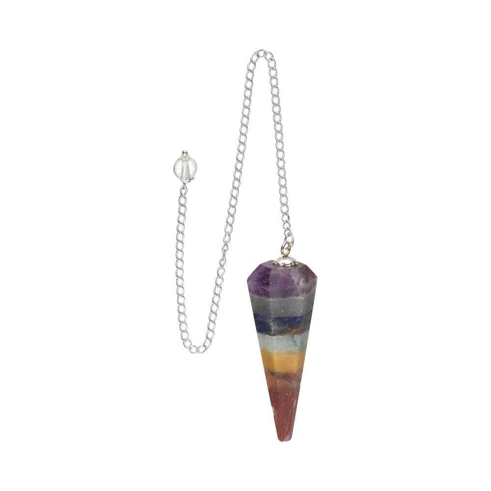 Faceted Chakra Pendulum