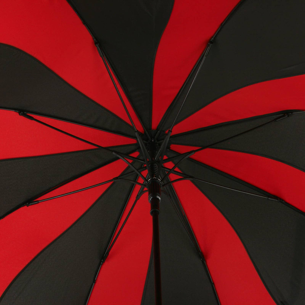 Red and Black Swirl Umbrella - EDSSWRB