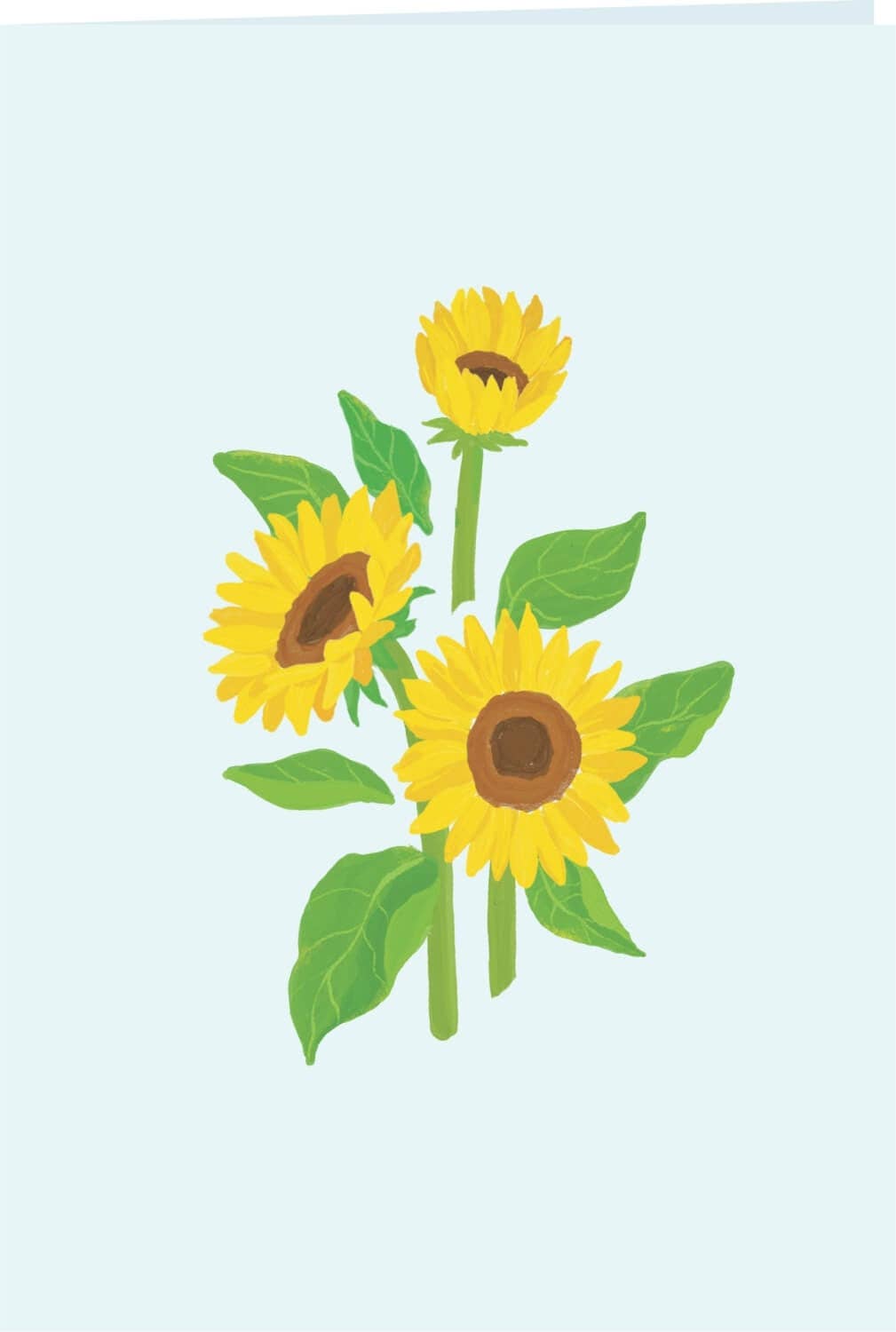 Sunflower pop-up card