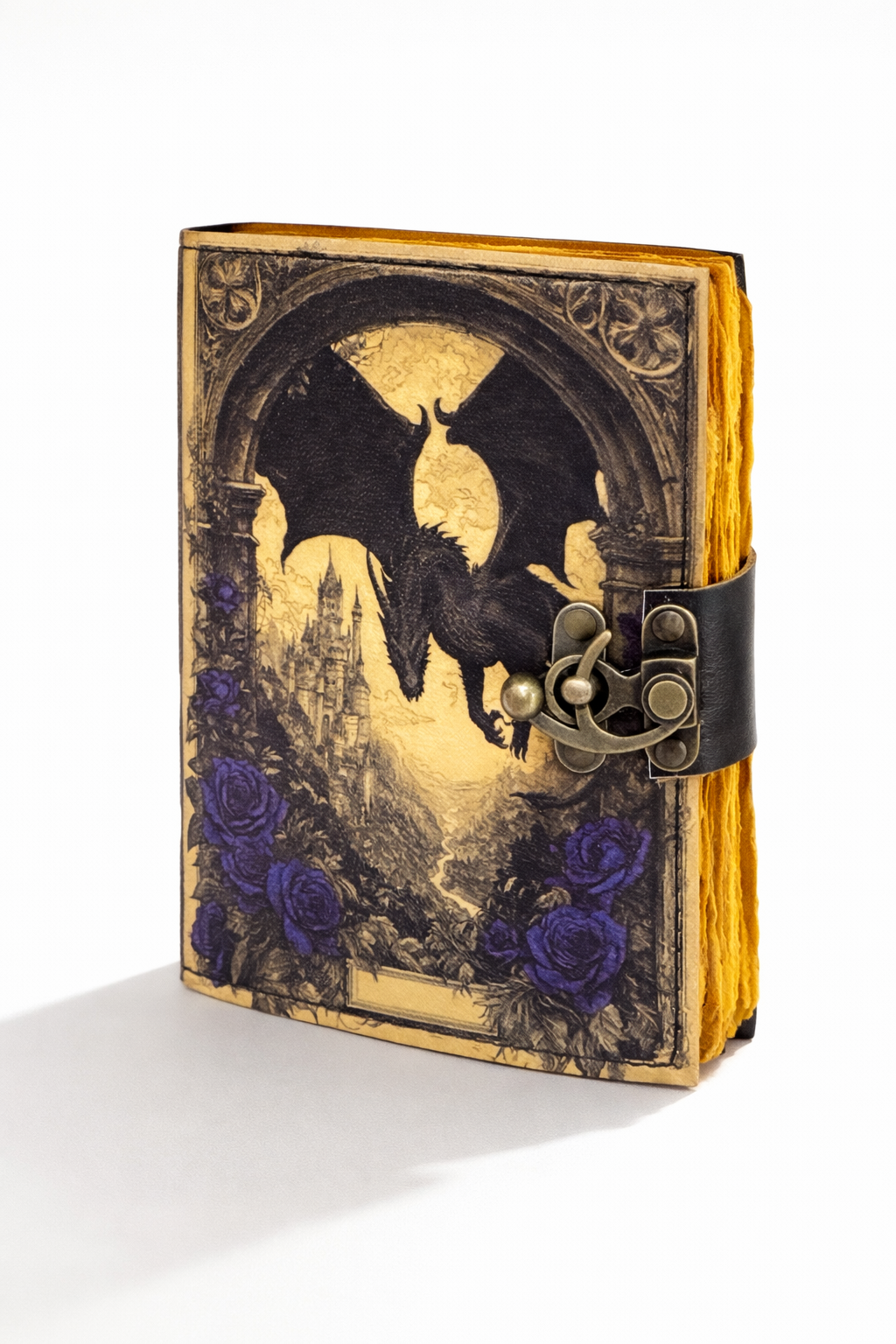 Leather Journal Blank Vintage Grimoire Notebook Diary