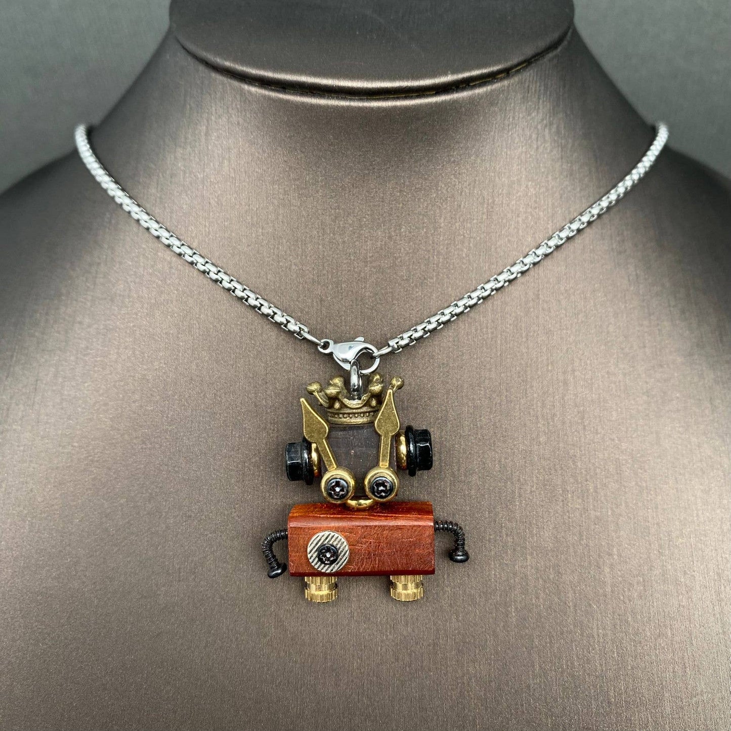 Multiple Styles Handmade Robot Charm Necklace - MIO68928