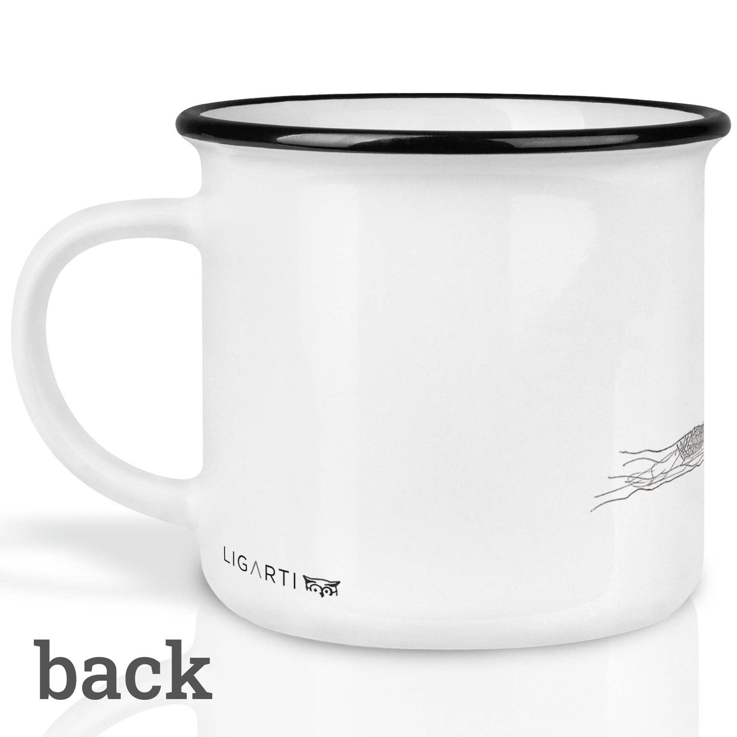 Ceramic mug — spectacled owl