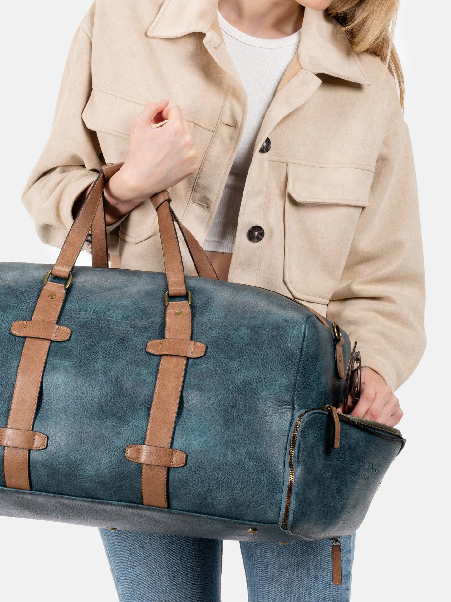 BRECHT - Travel bag: MUSTARD YELLOW