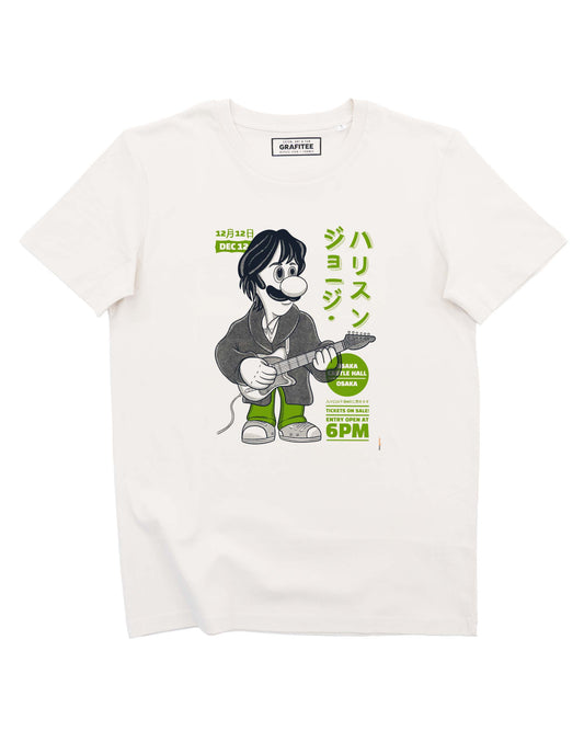 Luigi Harrison Tee - Nintendo Beatles Mashup Tee: Off-white / XL
