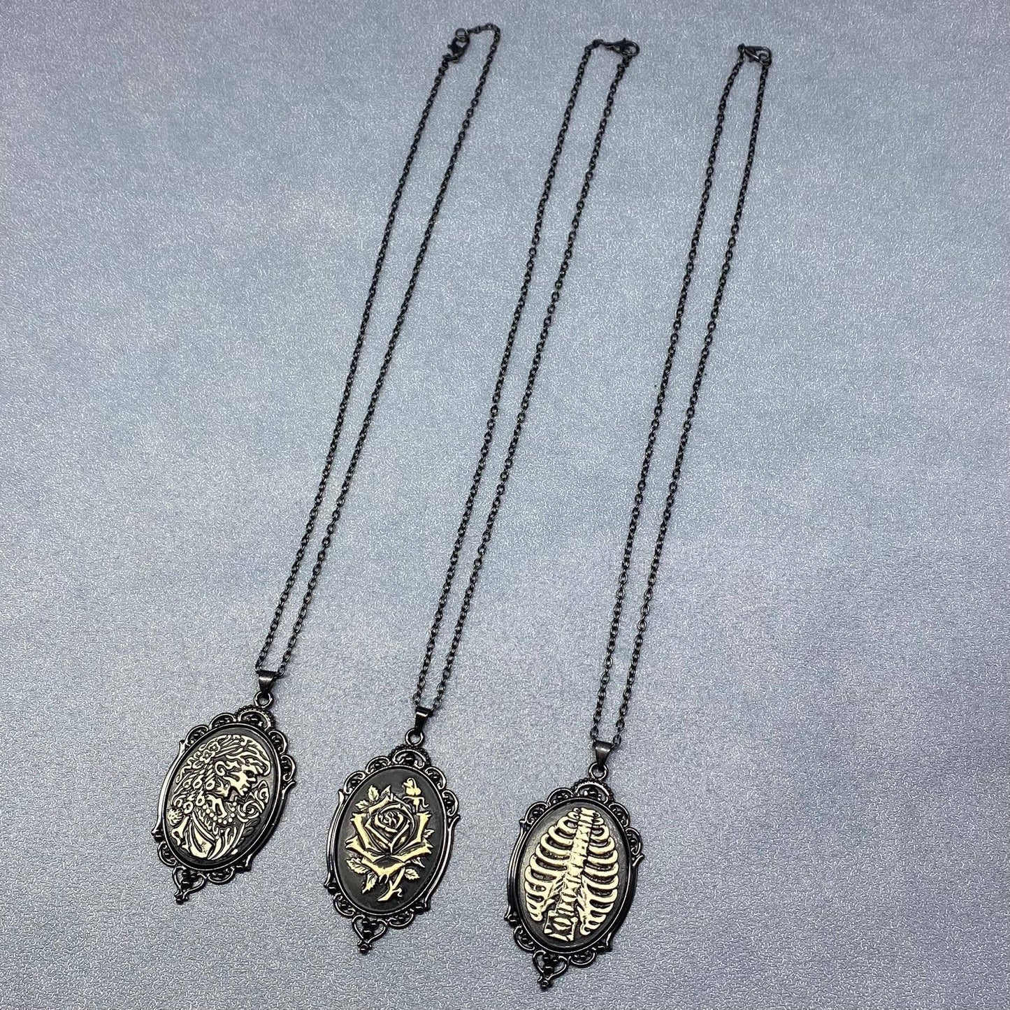 Gothic Style Pendant Black Necklace