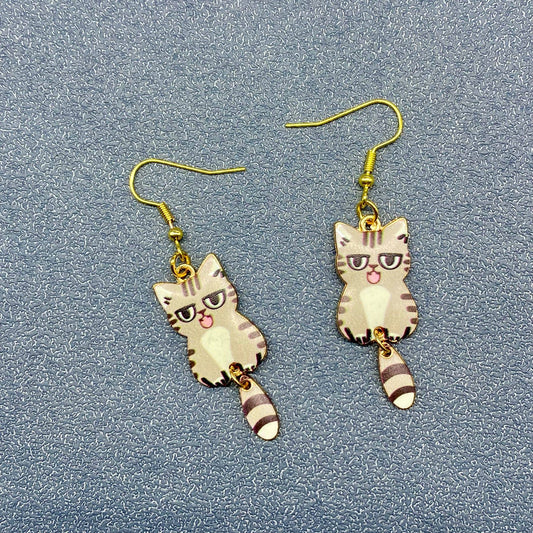 Multi-style Cat Dangle Earrings - YK : F