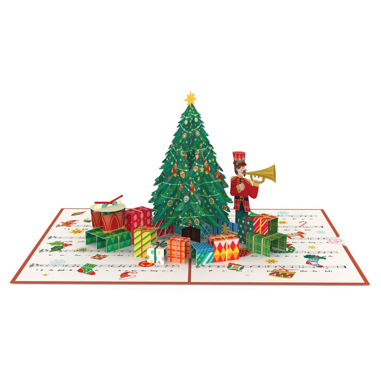 Christmas tree O you happy pop-up card