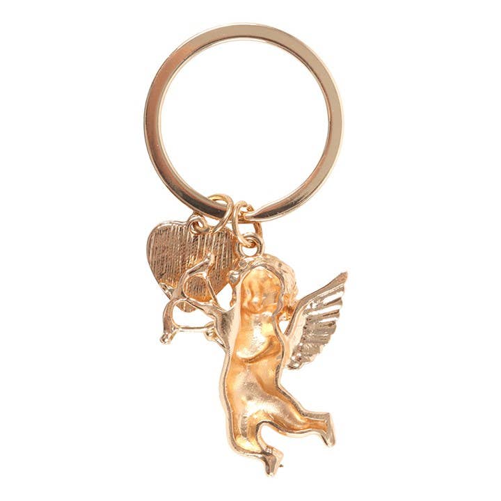 Cupid's Delivery Valentine's Day Cherub Keyring