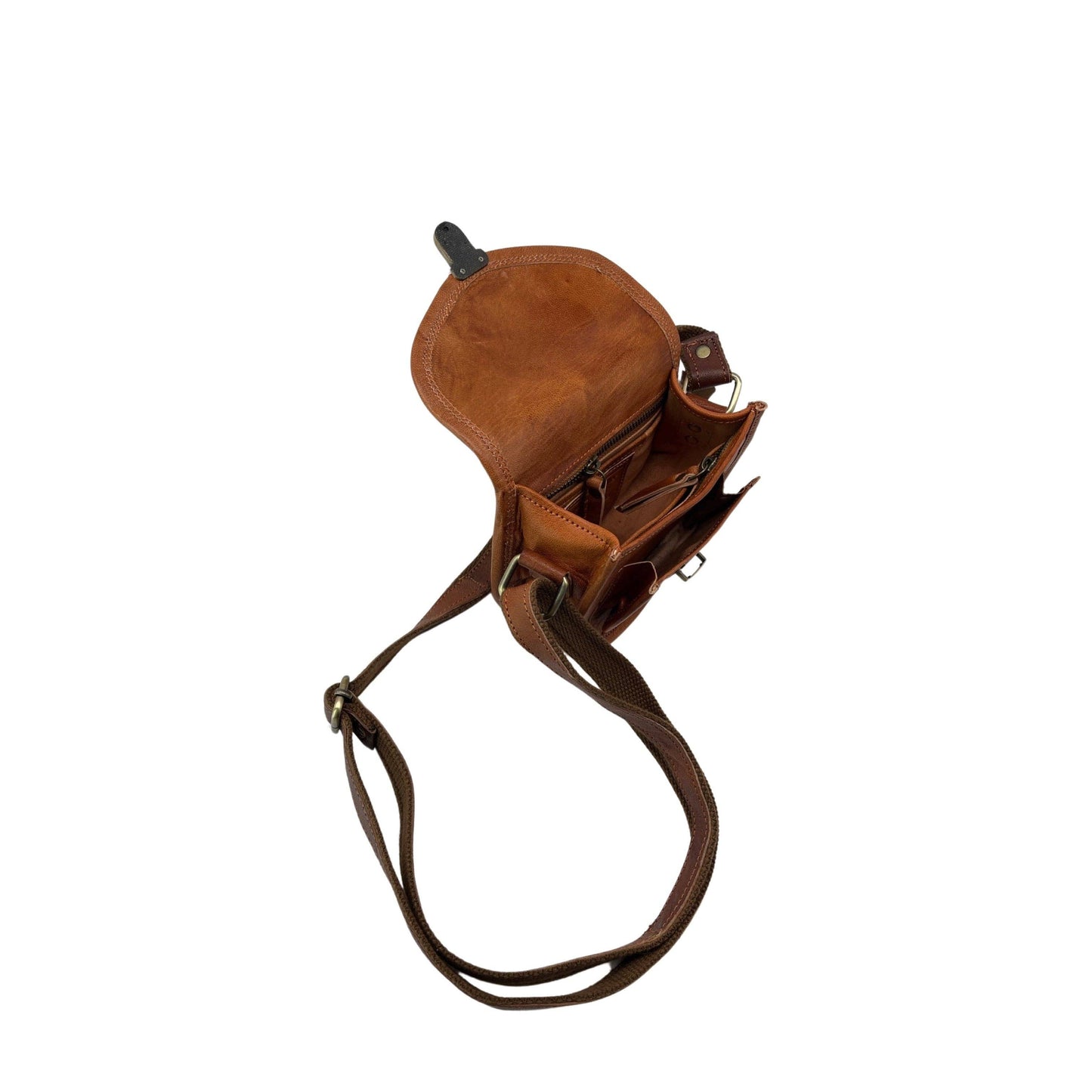 SOLANGE LEATHER SHOULDER BAG