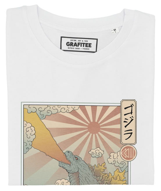 King Kaiju T-shirt - Godzilla Japanese manga t-shirt: Black / M