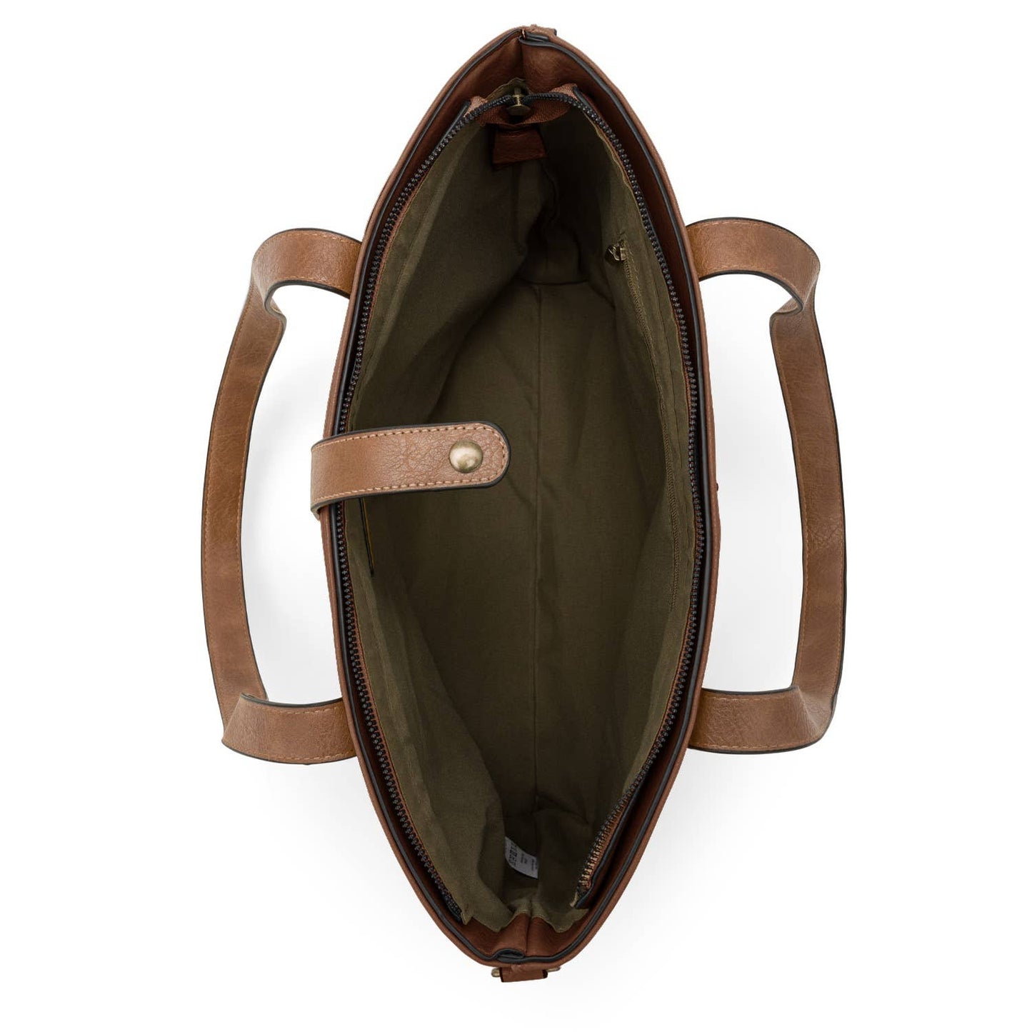 BERAUD - Women's shopper bag with shoulder strap: COFFEE BROWN