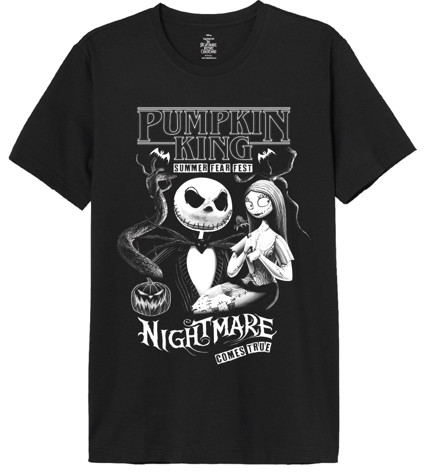 Disney T-shirt - NIGHTMARE COMES TRUE: Black / L