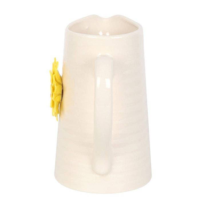 Hello Sunshine Ceramic Flower Jug with 3D Sunflower