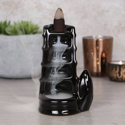Split Bamboo Fountain Backflow Incense Burner