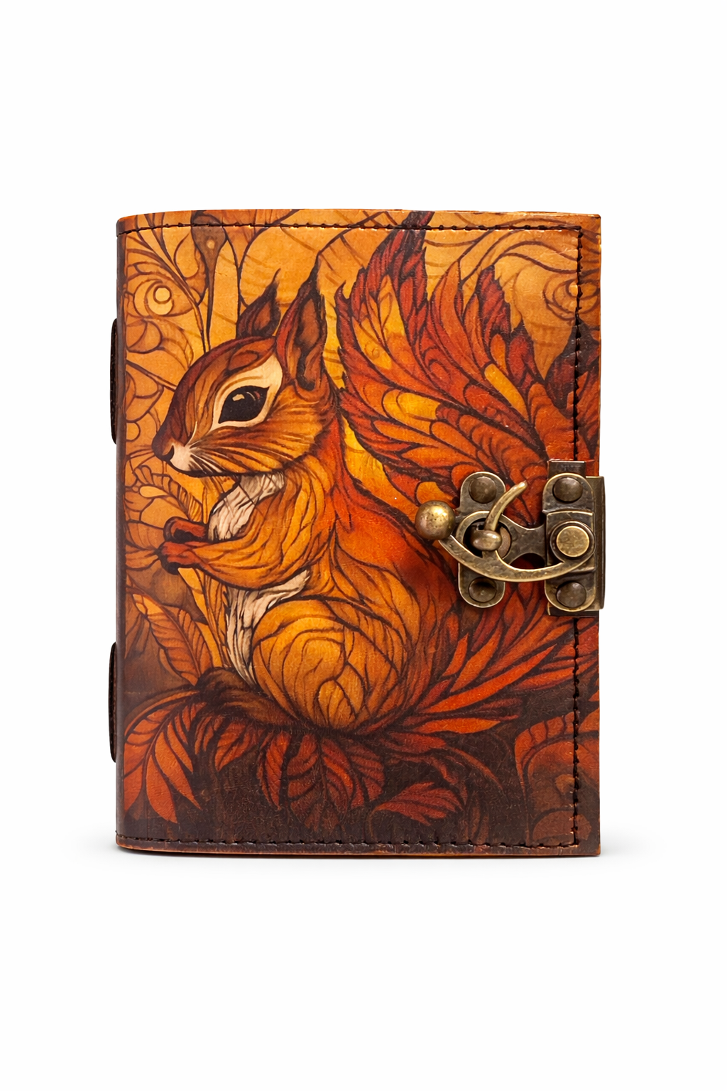Leather Journal Gothic Notebook the Squirrel Grimoire Diary