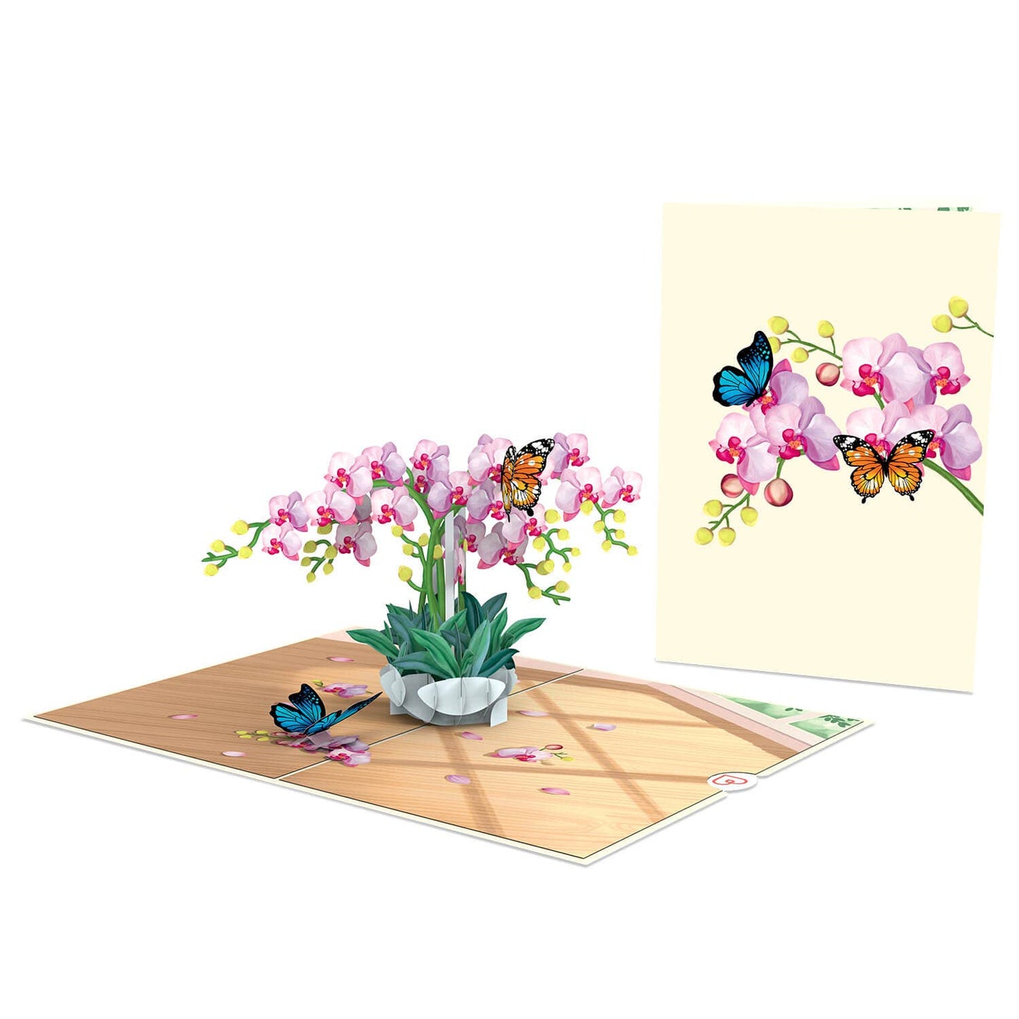 Orchid with Butterfly Pop-Up Card