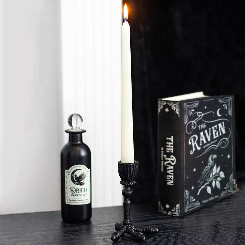 Raven Claw Taper Candle Holder