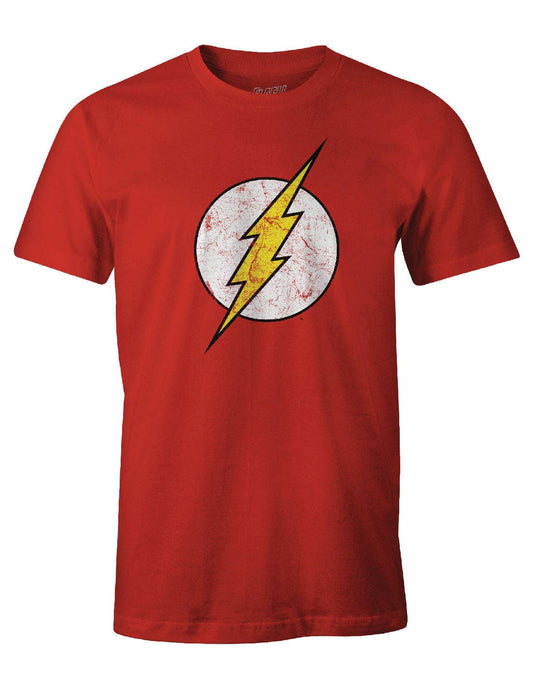 DC Comics The Flash Tee - Classic Logo: Red / S