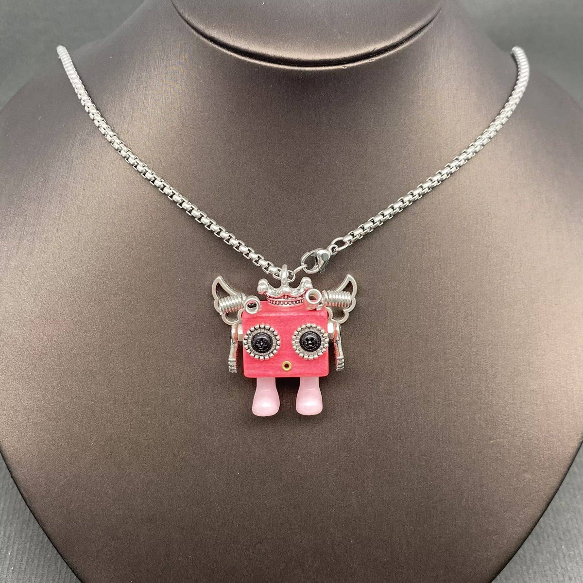 Multiple Styles Handmade Robot Charm Necklace - MIO72911