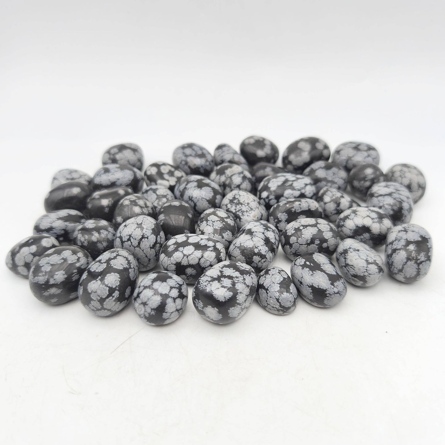 Tumbled Stones - Snowflake Obsidian (200 g)