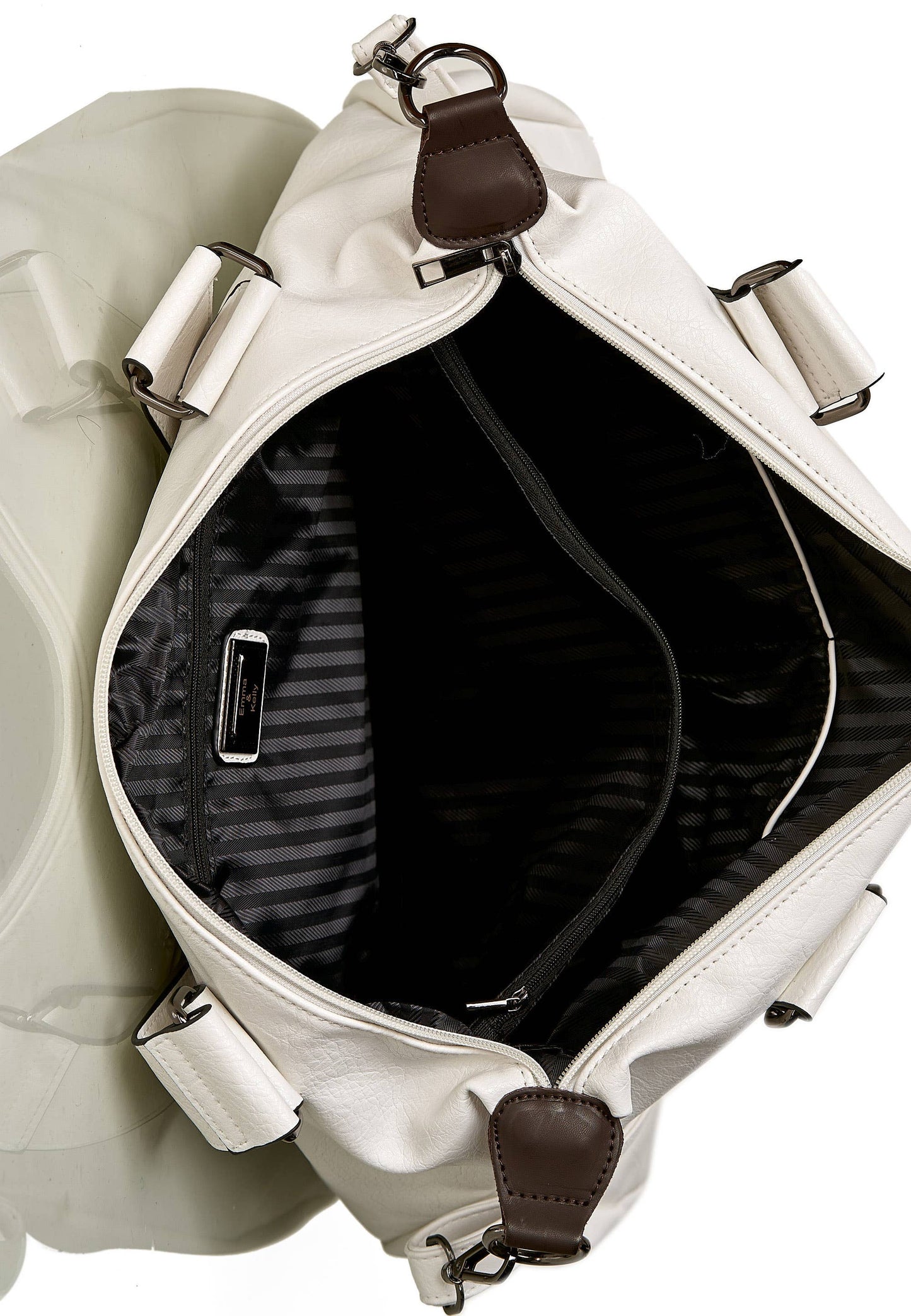 Shopper 'COLMA' - with many compartments and extra space: Black