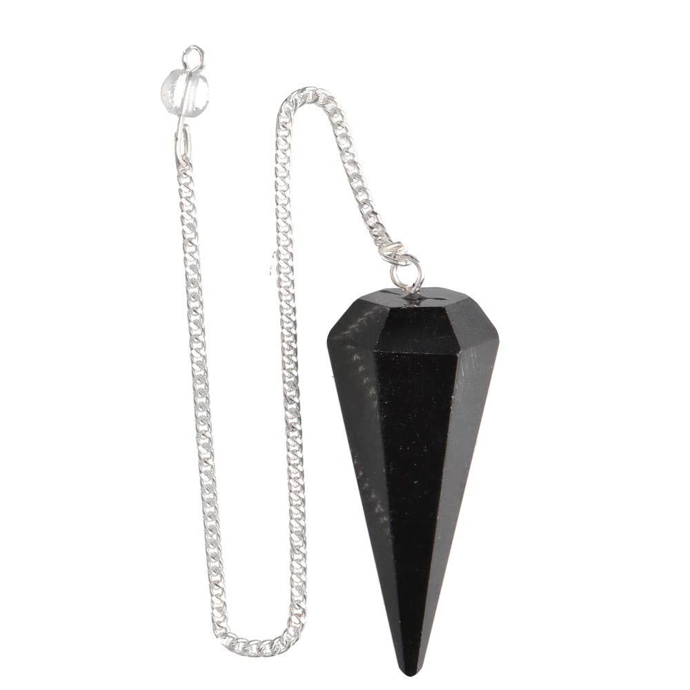 Faceted Tourmaline Pendulum (FAC55)
