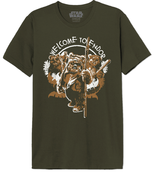 STAR WARS T-shirt - WELCOME TO ENDOR: PERSIMMON / M