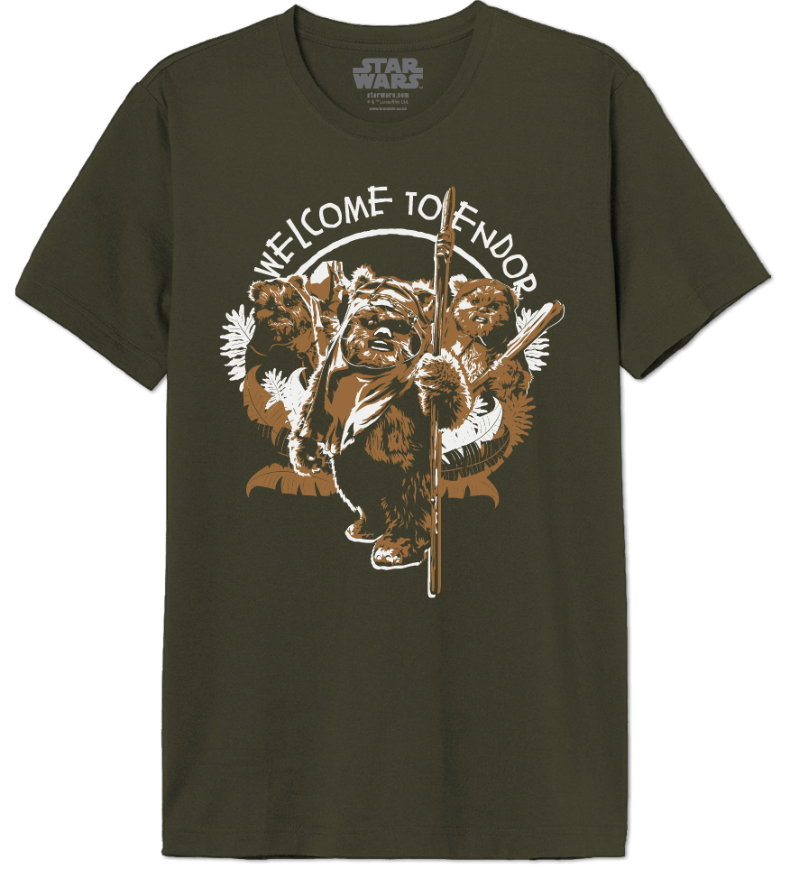 STAR WARS T-shirt - WELCOME TO ENDOR: PERSIMMON / L