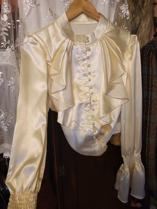 Unique Vintage Blouse Silk