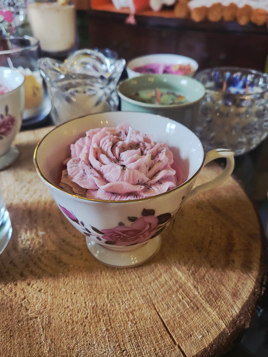 Homemade Candle Tea Cups
