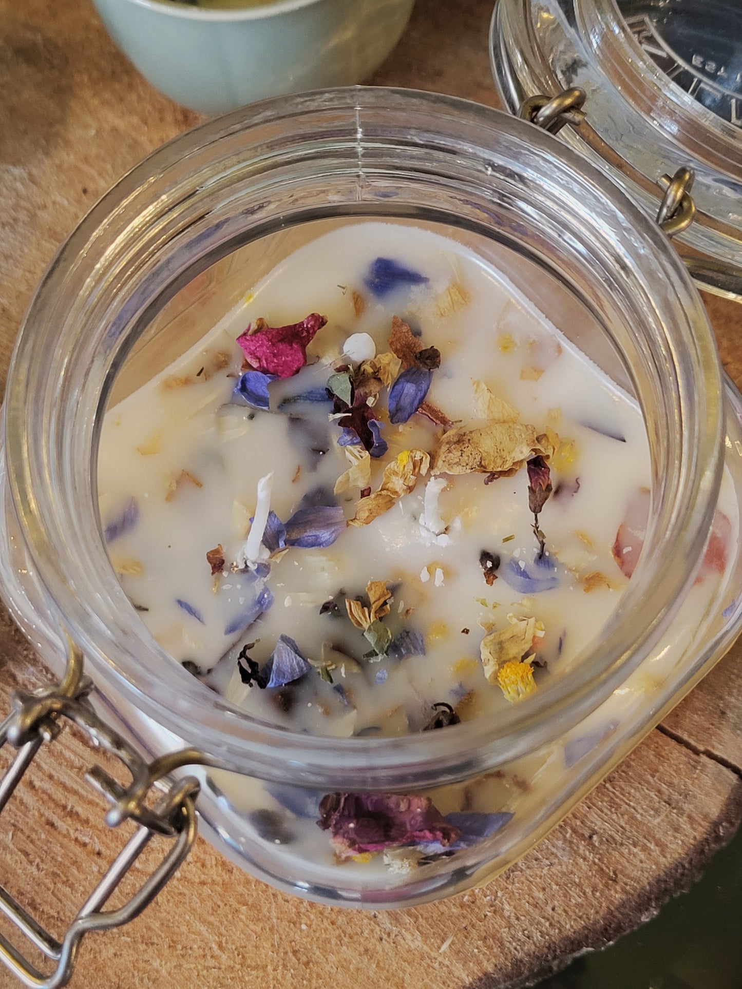 Homemade Candles Wild Rose Jar
