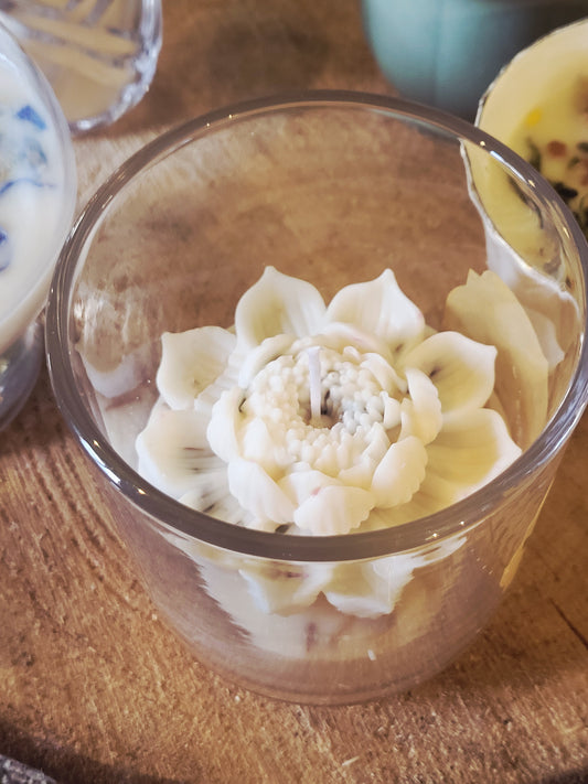 Homemade Candle White Rose Roasted Coffee